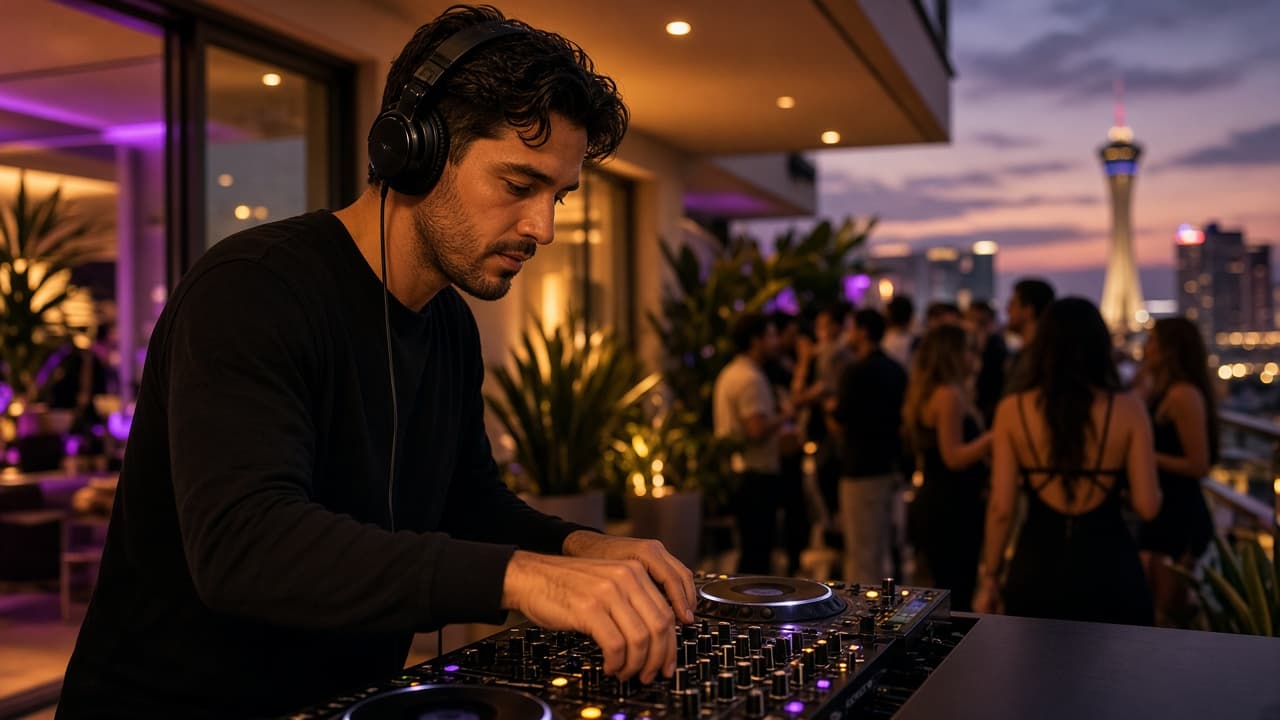DJ setup at a private Orlando event